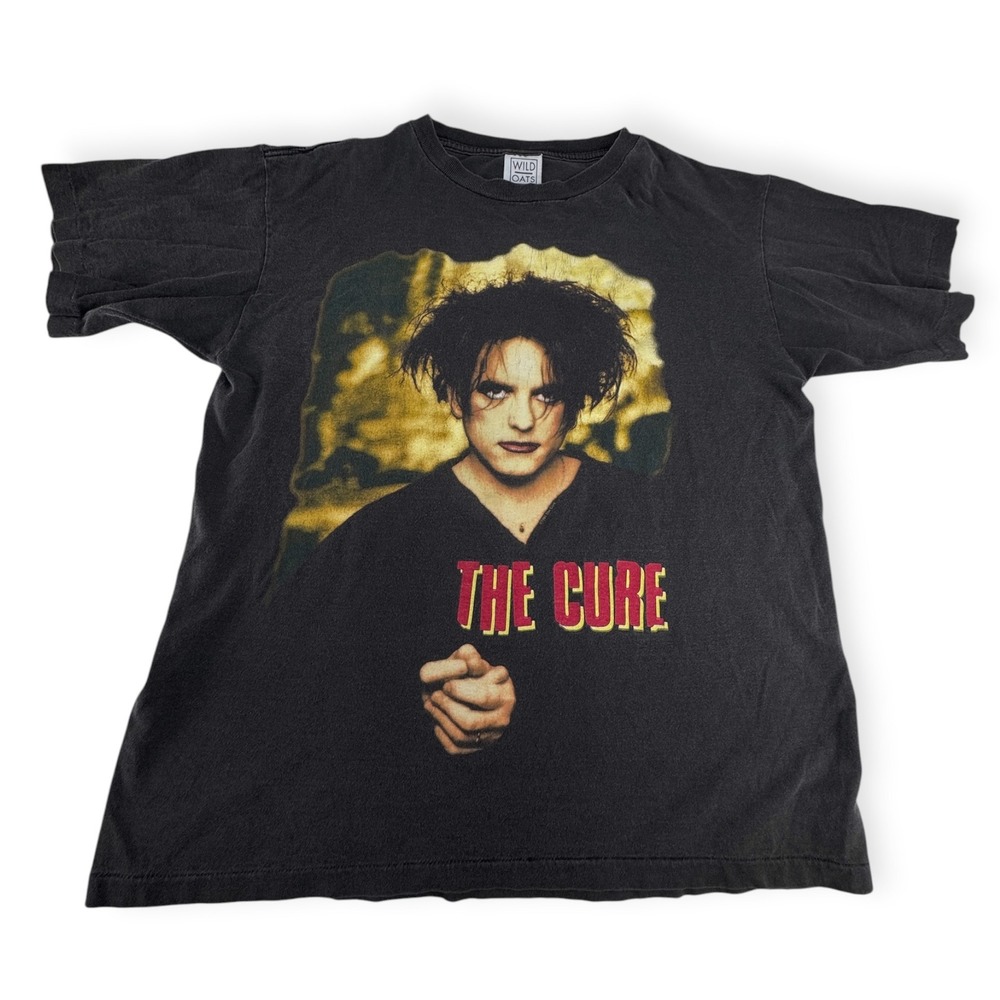 The Cure Band T-Shirt Mens Large Black Single Stitch Vintage Wild oats Trust